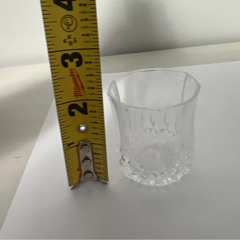 Vintage Crystal Shot Glasses Set of 5